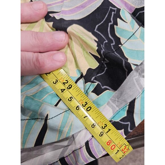 Vintage Tori Richard Hawaiian 100% Silk Men's Shirt Palm Leaf XL - Picture 5 of 5